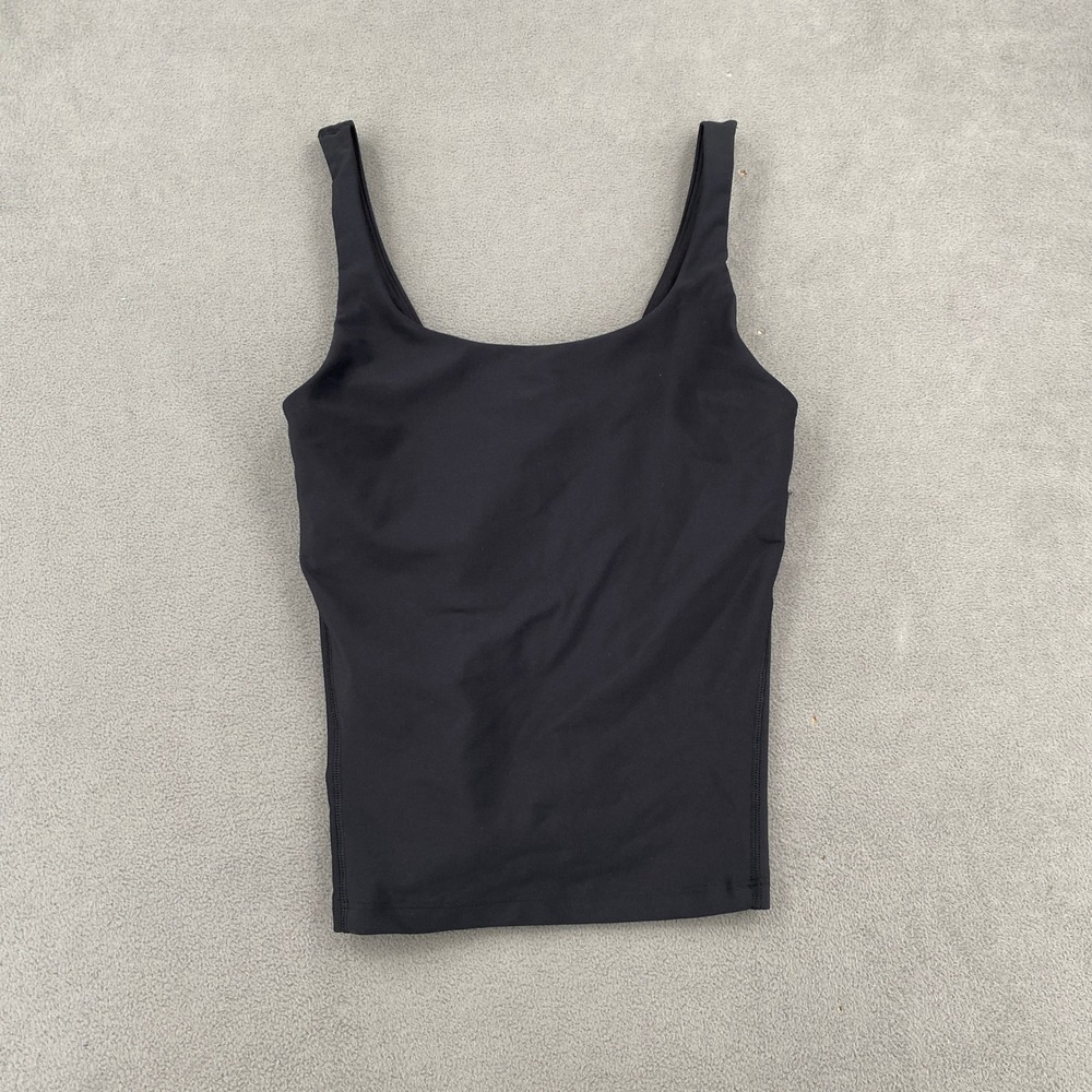 Old Navy Active Powersoft Tank Top Black Go-Dry Light Support Small Cami 8570
